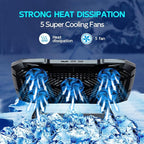 AIMIUZI Laptop Cooling Pad Laptop Cooler Stand, Laptop Fan Cooling Pad - Image 3