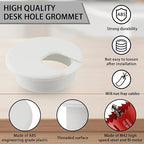 2 Inch Desk Grommet, 13 Pieces Wire Grommet, Desk Hole Cover - Image 3