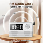 15W Fast Wireless Charger with Bluetooth Speaker and Alarm Clock Radio - Image 5
