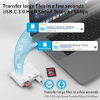 USB C SD Card Reader, 3 in 1 USB C Memory Card Reader - Image 4