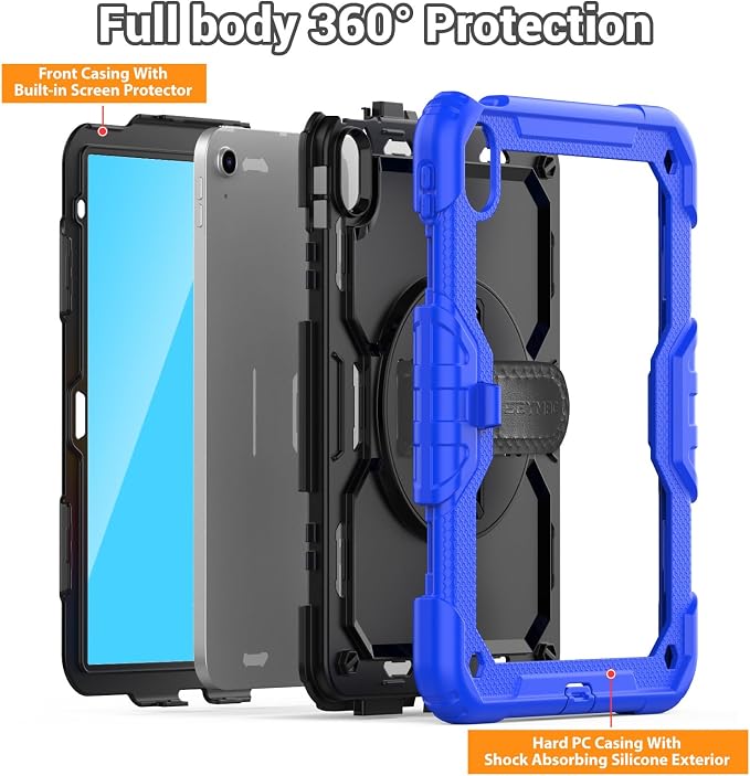 SEYMAC for iPad 11th/10th Generation Case 2025/2022, Sturdy Heavy Duty - Image 5