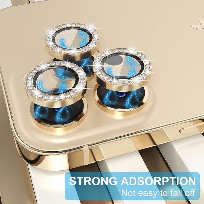 Choiche [3+1 for iPhone 13 Pro/iPhone 13 Pro Max Camera Lens Protector Bling - Image 6