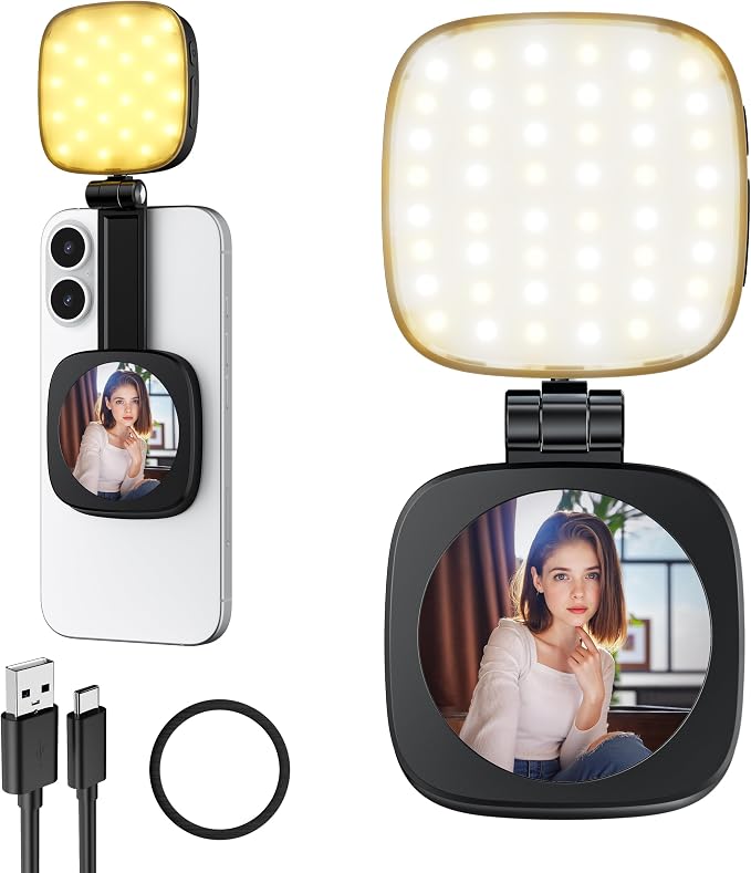 Magnetic Selfie Light for Phone: 5 Led Mode by WelcometoCocobeen
