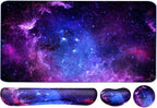 Keyboard Mouse Pad Set, Extended Mouse Pad+Keyboard Wrist Rest Support by WBWEIRDBEAST