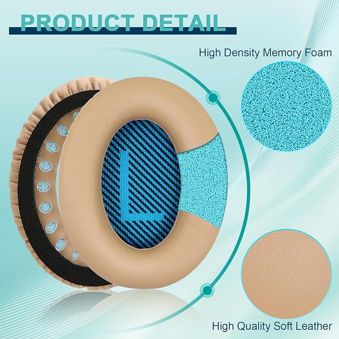 Replacement Earpads Cushions for Bose QuietComfort 35 & Quiet Comfort 35 II - Image 4