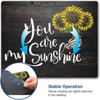 Sunflower 'You Are My Sunshine' Black Wood Gaming Mouse Mat - Image 6