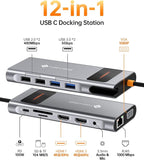NOVOO USB C Docking Station Dual Monitor HDMI - Image 2