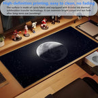 Moon Mouse Pad Sci-fi Galaxy Desk Mat Extended XL Large Gaming Mousepad Dark - Image 5