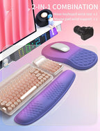 Hokafenle 2in1 Combination, Wave Keyboard Wrist Rest and Ergonomic Curvature - Image 5