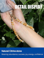 Handmade Natural Gemstone Beaded Charm Cell Phone Camera Lanyard, Wrist Strap - Image 2