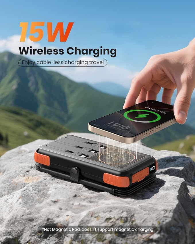 Solar-Charger-Power-Bank-49800mAh, 20W Fast Charging Portable Charger - Image 6