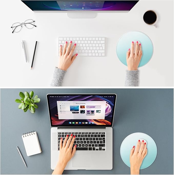 ITNRSIIET Mouse Pad Non-Slip Rubber Base Smooth Surface Stitched Edges - Image 2