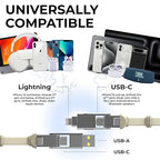 Rolling Square inCharge XS - 240W 4in1 Keyring Cable | Fast Charging & Data - Image 2