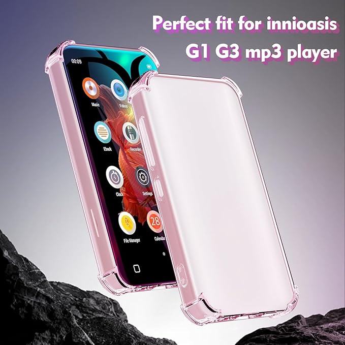 Case for innioasis G1 G3 Mp3 Player, TPU Clear Cover for Mp3 Player - Image 2