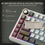 RK ROYAL KLUDGE L75 Gasket Mount Mechanical Keyboard w/Knob/Macro Keys & - Image 4