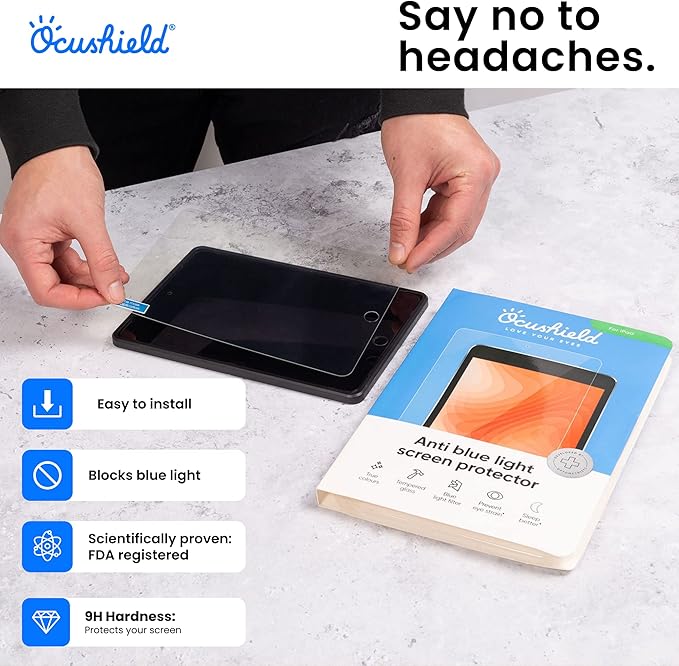 Ocushield Anti Blue Light Tempered Glass Screen Protector - Image 5