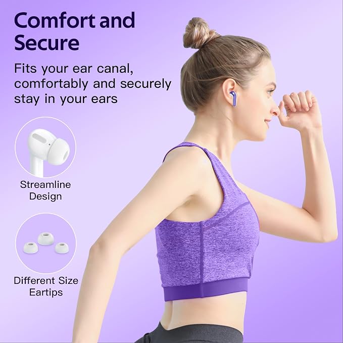 TAGRY Bluetooth Headphones True Wireless Earbuds 60H Playback LED Power Display - Image 7