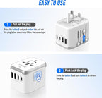Universal International Power Travel Plug Adapter, 5 in 1 European Travel Plug - Image 4