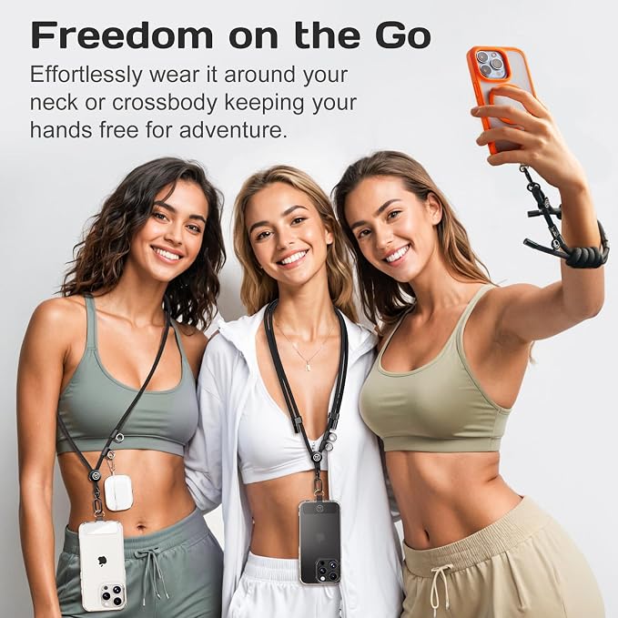 Phone Lanyard, Phone Strap, Adjustable Anti-Theft Crossbody Strap - Image 2
