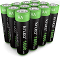 Solar Lights Batteries AA 1600mah High Capacity 1.2V Ni-MH Rechargeable AA by Kruta