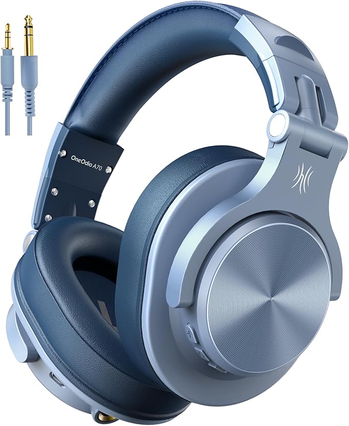 OneOdio A70 Bluetooth Over Ear Headphones, Wireless Headphones w/ 72H Playtime by OneOdio