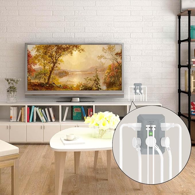 USB Wall Charger, Surge Protector, QINLIANF 5 Outlet Extender - Image 3