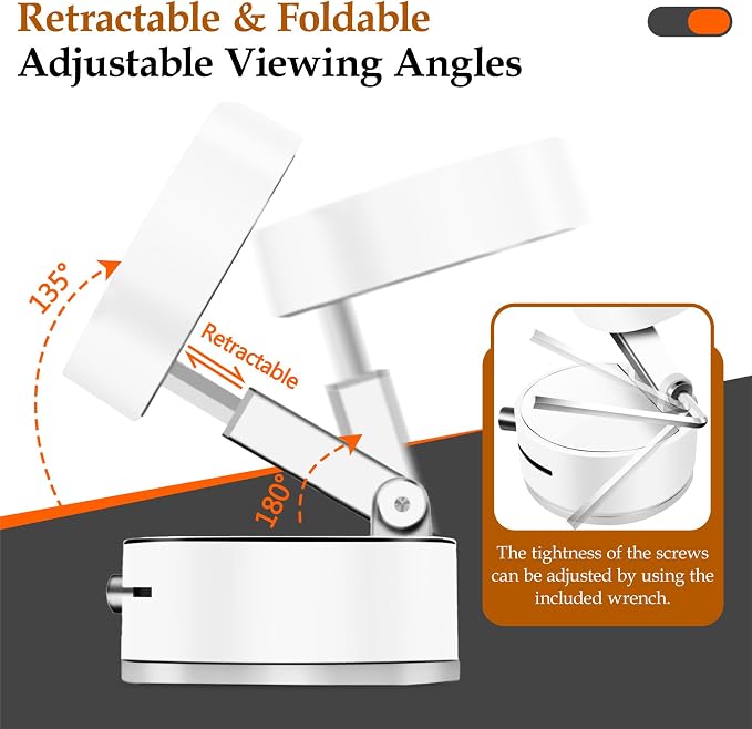 Foldable Vacuum Magnetic Suction Phone Holder, Retractable Magnetic Car - Image 3