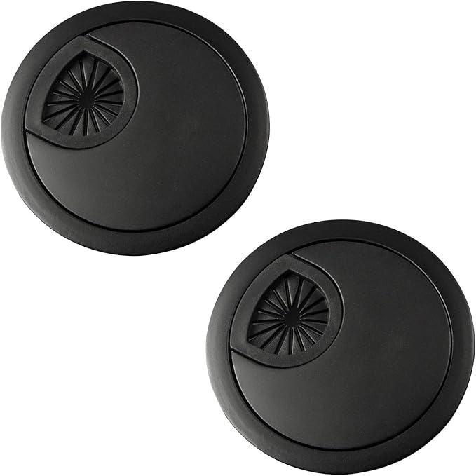 Desk Grommet for Wire Organizer, PC Computer Desk Plastic Grommet Cord by aoozleny
