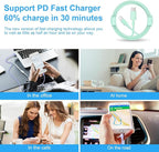 iPhone Fast Charger 3+3Pack 20W USB C Wall Charger - Image 6