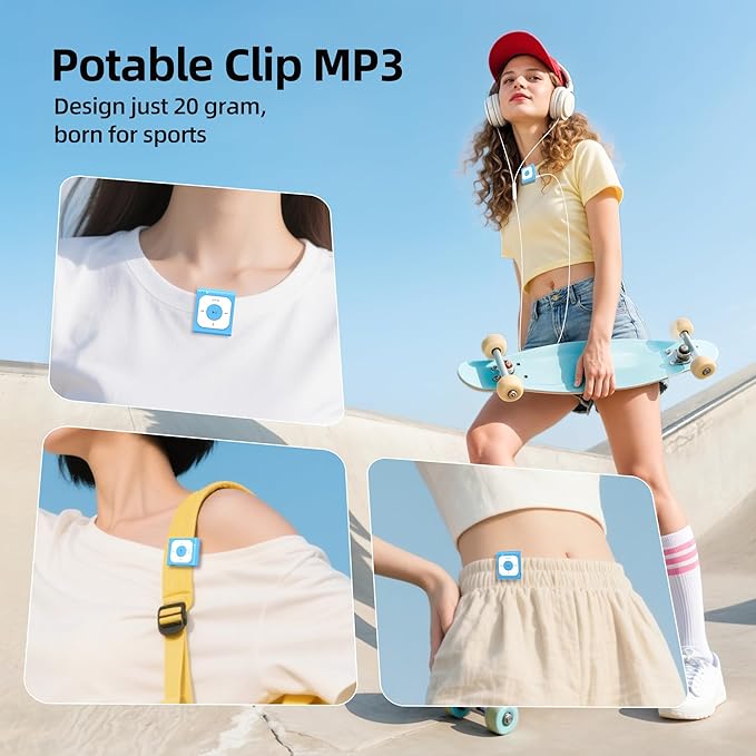 AGPTEK 64GB Clip MP3 Player - Image 4
