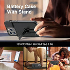 GIN FOXI Battery Case for iPhone 14 Pro Max/14 Plus/13/12 Pro Max, Charging - Image 3