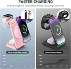 Magnetic Wireless Charger Stand, 3 in 1 Foldable Wireless Charging Station - Image 3