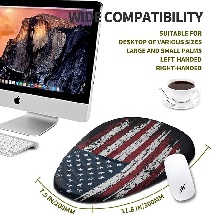 Hokafenle Ergonomic Mouse Pad Wrist Support, Terraced Slope Carpal Tunnel Wrist - Image 4
