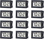 12 Pack Pgzsy Mini Small Digital Electronic Temperature Humidity Meters Gauge by Pgzsy