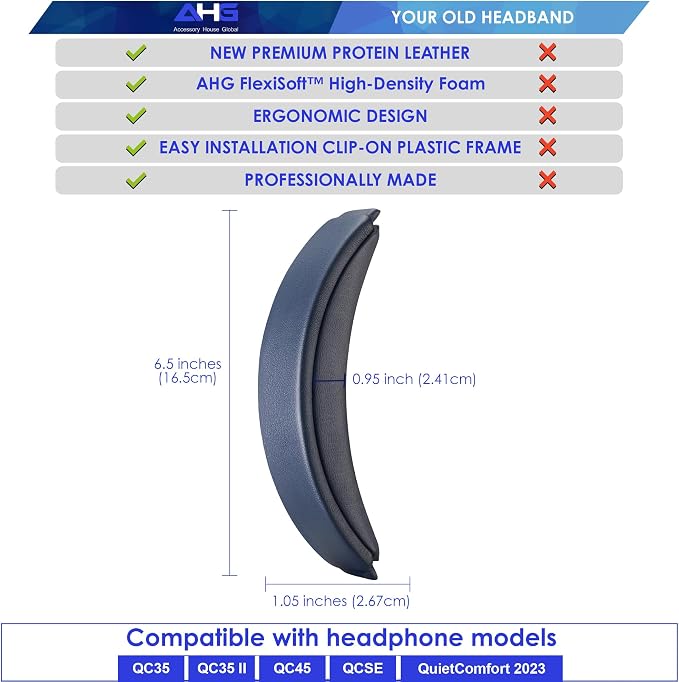QC35 II Headband Pad Cushion Cover Compatible - Image 5