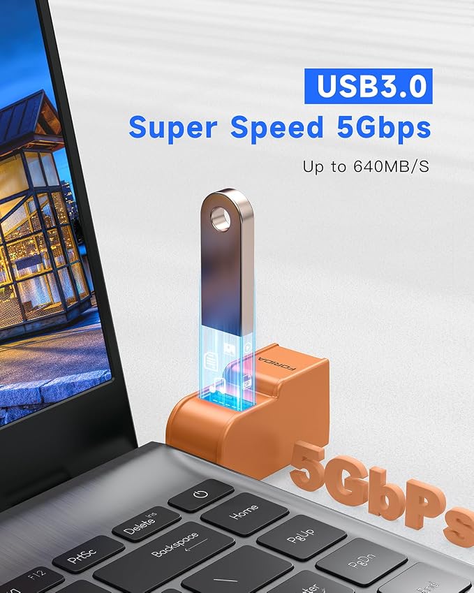 FORIDA 3 Ports USB 3.0 Adapter, USB Hub - Image 3