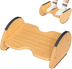 Amazer Bamboo Foot Rest for Under Desk at Work, 2-in-1 Reversible Rocking by Amazer
