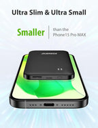Alongza Portable Charger Built-in Cables and AC Wall Plug, Slim Fast Charging - Image 4