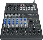 Rockville ROCKMIX 10FX 10-Channel Mixer, USB Recording Interface, Digital - Image 2