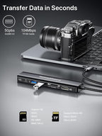 USB C Hub Multiport Adapter, DockteckExpand USB C Dongle 7 in 1 - Image 6