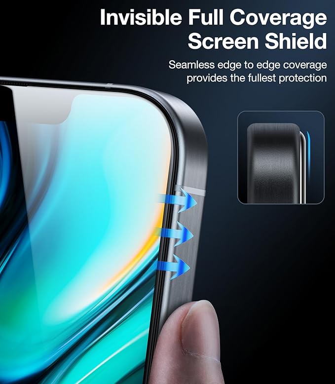 UltraGlass Ultra 9H+ Glass for iPhone 13 Pro Max Privacy Screen Protector Glass - Image 8