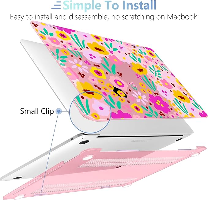 MEEgoodo Case for MacBook Pro 13 inch Case 2022 2021 2020 New A2338 M2/M1 A2251 - Image 4