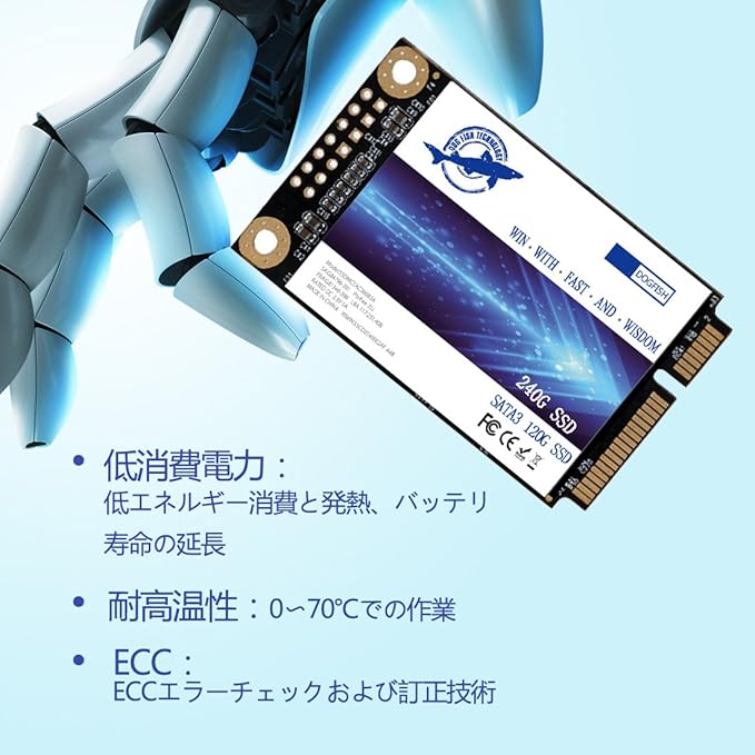 Dogfish Msata 256GB Internal Solid State Drive Mini Sata SSD Disk - Image 2