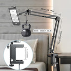 Metal Tablet Holder for Kindle Reading in Bed, Easy Adjust Hands Free Lazy Arm - Image 4