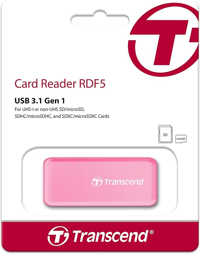 Transcend USB 3.1 SDHC/SDXC/ microSDHC/SDXC Card Reader - Image 2