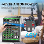 Aveek Audio Mixer, Professional Sound Board Mixing Console - Image 7