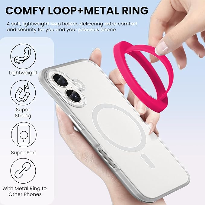 Magnetic Silicone Ring Grip Phone Holder, Loop Grip Phone Holder, Magnetic - Image 5