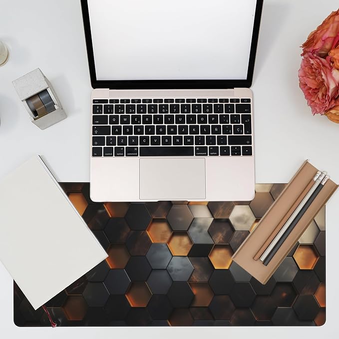 Desk Mat - Golden Honeycomb Technology Large Gaming Mouse Pad - Image 7