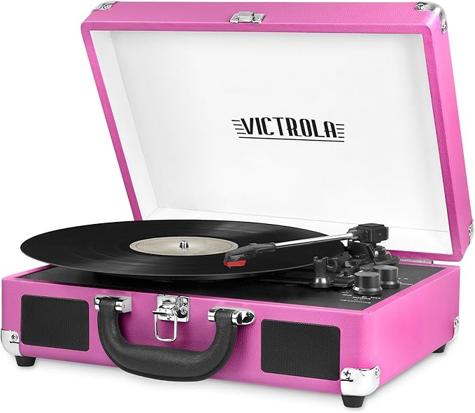 Victrola Journey Bluetooth Portable Suitcase Record Player – by Victrola