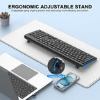 EDJO Wireless Keyboard, 2.4G Full-Sized Cordless USB Silent Computer Keyboard - Image 4